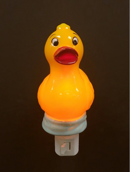 Porcelain Yellow Duck Night Light with Gift Box